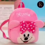 Pink Minnie Kids Plush Bag 9-10 Inches kids Bag By Reeshail Enterprise