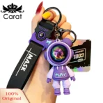 Carat Key Ring Anti-fall Cartoon Robot Bear Car Backpack Key Chain - Image 3