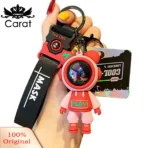 Carat Key Ring Anti-fall Cartoon Robot Bear Car Backpack Key Chain - Image 5