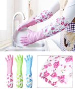 ✨ অ্যাব্রেশন অয়েল রেজিস্ট্যান্ট ওয়াটারপ্রুফ ওয়াশিং ডিসহ গৃহস্থালি ক্লিনিং রুম গ্লাভ Purple/Green প্রটেকটিভ হ্যান্ড সেফটি ওয়ার্কিং গ্লাভ - Image 2