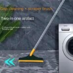 ✨ কর্ণার গ্যাপ ক্লিনিং লং হ্যান্ডেল ব্রিসল ট্রায়াঙ্গল ফ্লোর ব্রাশ, বাথরুম ওয়াইপার, ডেড অ্যাঙ্গেল ছাড়াই ফ্লোর ক্লিনিং ব্রাশ স্ক্র্যাপার ব্রাশ