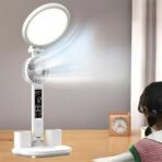 ✨ USB রিচার্জেবল মাল্টিফাংশনাল LED ডেস্ক টেবিল ল্যাম্প - পেন হোল্ডার, ঘড়ি, তারিখ, তাপমাত্রা ও মোবাইল হোল্ডারসহ - Image 3