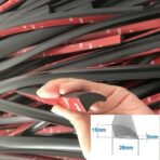 🚗 বি-পিলার কার ওয়েদারস্ট্রিপস, অটোমোটিভ রাবার ডোর সিমস, ডাস্টপ্রুফ এবং সাউন্ড ইনসুলেশন স্ট্রিপস - Image 3