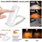 LED রিচার্জেবল বুক রিডিং লাইট | ব্রাইটনেস অ্যাডজাস্টেবল ক্লিপ-অন ল্যাম্প - Image 3