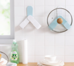 ✨ মাল্টি-ফাংশনাল স্টোরেজ র্যাক ওয়াল হ্যাং পট কভার শেলফ, ফ্রি পাঞ্চিং হাউসহোল্ড আর্টিফ্যাক্ট - Image 3