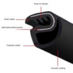 🚗 বি-পিলার কার ওয়েদারস্ট্রিপস, অটোমোটিভ রাবার ডোর সিমস, ডাস্টপ্রুফ এবং সাউন্ড ইনসুলেশন স্ট্রিপস - Image 4