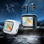 LX10 ANC/ENC টাচ স্ক্রিন ইয়ারবাডস – আলট্রা লং ব্যাটারি, ফুল কালার ডিসপ্লে, ওয়্যারলেস ব্লুটুথ ৫.৪ হেডফোন - Image 2