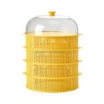 🍽️ মাল্টি-পারপাস স্ট্যাকেবল ব্রেথেবল ইকো-ফ্রেন্ডলি অ্যান্টি ফ্লাই কিচেন ফুড কাভার প্লাস্টিক - Image 2