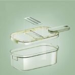 ✨ কিচেন মাল্টি ফাংশনাল শ্রেডার, ভেজিটেবল গ্রেটার, ৬ ইন ১ স্লাইসার, ম্যানুয়াল ব্লেড কাটার, ওয়েট ফ্রুটস ড্রেন বাস্কেট - Image 2