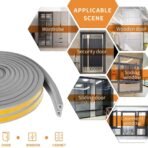 ম্যানুফ্যাকচার এপিডিএম রাবার ওয়েদারস্ট্রিপ সেলফ অ্যাডহেসিভ রাবার সীল ডোর সীল স্ট্রিপ ন্যাচারাল রাবার - Image 2