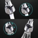 ✨ ৩৬০ ডিগ্রি সেভিং কিচেন ফসেট এক্সটেন্ডার অ্যারেটর স্প্রে স্প্রেয়ার স্টেইনলেস স্টিল রোটেট সিঙ্ক ট্যাপ স্প্ল্যাশ-প্রুফ হেড ওয়াটার - Image 2