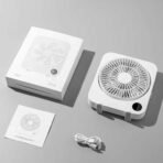 স্মার্ট লো-নয়েজ পোর্টেবল ডেস্কটপ ফ্যান – রিচার্জেবল, এলইডি ডিসপ্লে ও হিডেন স্ট্যান্ডসহ - Image 2