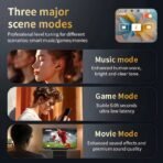 LX10 ANC/ENC টাচ স্ক্রিন ইয়ারবাডস – আলট্রা লং ব্যাটারি, ফুল কালার ডিসপ্লে, ওয়্যারলেস ব্লুটুথ ৫.৪ হেডফোন - Image 11