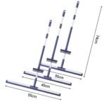 ✨ ফ্লোর স্ক্রাব ব্রাশ উইথ লং হ্যান্ডেল, ২ ইন ১ স্ক্রাবার এবং স্কুইজি ফর ক্লিনিং বাথরুম টাইল ফ্লোর সিলিকন ব্রাশ - Image 4