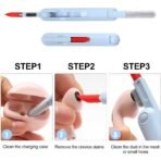 মাল্টি-পারপাস ক্লিনিং ব্রাশ | ৭-ইন-১ কম্পিউটার, মোবাইল ও কিবোর্ড পরিষ্কার করার সেট - Image 4