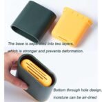 ✨ ফ্যাশনেবল হোয়াইট স্ট্রিপ স্ট্যান্ডিং টয়লেট ব্রাশ, ডিউরেবল সফট TPR প্লাস্টিক ক্লিনিং ব্রাশ হাউসহোল্ড ব্যবহারের জন্য - Image 4