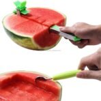 স্টেইনলেস স্টিল উইন্ডমিল ওয়াটারমেলন স্লাইসার | তরমুজ ও ফল কাটার স্মার্ট গ্যাজেট - Image 3