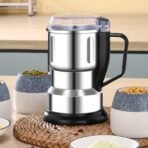 Multi-functional Stainless Steel Kitchen Powder Grinding Machine Electric Coffee Grinder মাল্টি-ফাংশনাল স্টেইনলেস স্টিল কিচেন পাউডার গ্রাইন্ডিং মেশিন – ইলেকট্রিক কফি গ্রাইন্ডার