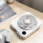 স্মার্ট লো-নয়েজ পোর্টেবল ডেস্কটপ ফ্যান – রিচার্জেবল, এলইডি ডিসপ্লে ও হিডেন স্ট্যান্ডসহ - Image 4