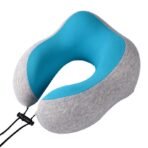 Memory Cotton U-shaped Pillow Travel Pillow Creative U-shaped Neck Pillow Magnetic Cloth Cervical Neck Support Pillow - Image 4