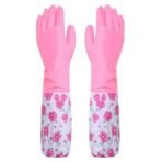 ✨ অ্যাব্রেশন অয়েল রেজিস্ট্যান্ট ওয়াটারপ্রুফ ওয়াশিং ডিসহ গৃহস্থালি ক্লিনিং রুম গ্লাভ Purple/Green প্রটেকটিভ হ্যান্ড সেফটি ওয়ার্কিং গ্লাভ - Image 6