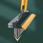 ✨ কর্ণার গ্যাপ ক্লিনিং লং হ্যান্ডেল ব্রিসল ট্রায়াঙ্গল ফ্লোর ব্রাশ, বাথরুম ওয়াইপার, ডেড অ্যাঙ্গেল ছাড়াই ফ্লোর ক্লিনিং ব্রাশ স্ক্র্যাপার ব্রাশ - Image 6