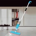 ✨ মাইক্রোফাইবার ফ্ল্যাট স্প্রে মপ, ফ্লোর ক্লিনিং টুলস স্কুইজি মপ ডাবল-সাইডেড মপ প্যাডস সহ