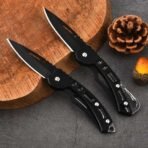 মিনি পকেট ক্যারাবিনার ফোল্ডিং নাইফ | স্টেইনলেস স্টিল ব্লেড ও স্টিল হ্যান্ডেল | ক্যাম্পিং, হান্টিং ও আউটডোর EDC টুলস - Image 6