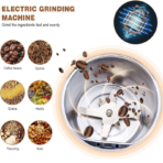 ✨ পোর্টেবল হাউজহোল্ড পেপার চর্ম কফি বিন গ্রাইন্ডার - স্টেইনলেস স্টিল ইলেকট্রিক কফি গ্রাইন্ডার এবং মেকার - Image 4