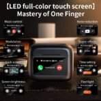 LX20 ANC Wireless Earphone নয়েজ ক্যান্সেলিং ওয়্যারলেস ইয়ারফোন – এলসিডি টাচ স্ক্রিন ও এইচডি স্টেরিও সাউন্ডসহ - Image 5