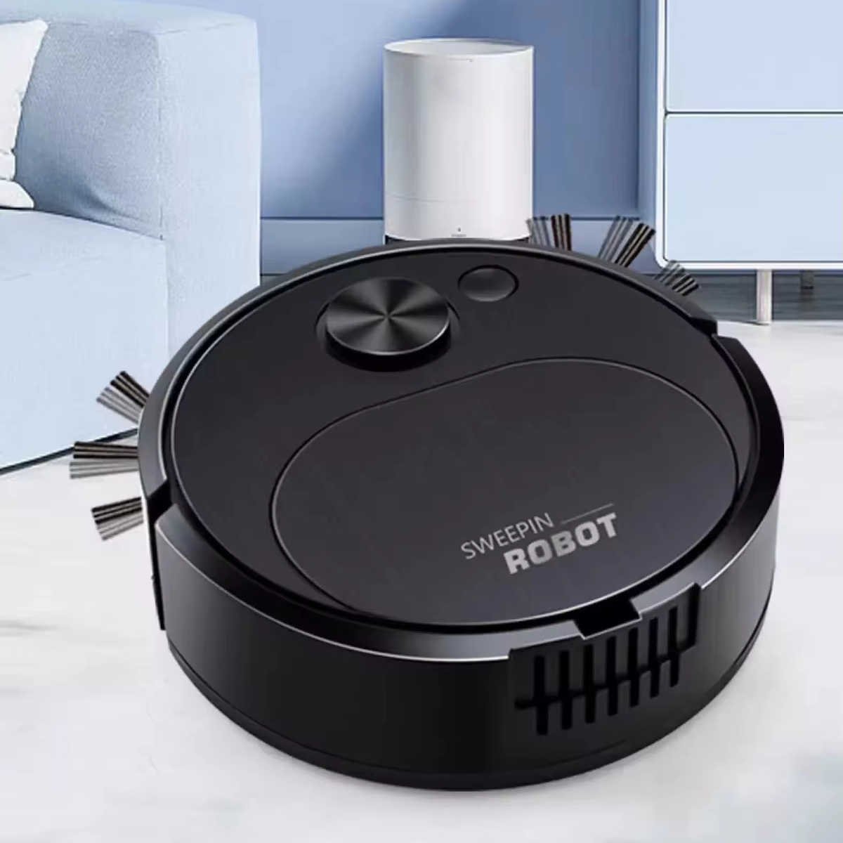 ✨ ফুলি অটোমেটিক হোম মিনি ক্লিনিং মেশিন USB চার্জিং ইন্টেলিজেন্ট সুইপিং রোবট ভ্যাকুয়াম ক্লিনার গিফট