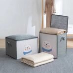 স্টোরেজ ব্যাগ  | বড় সাইজের কার্টুন প্রিন্টেড  | কমপ্যাক্ট জামাকাপড় ও কম্বল অর্গানাইজার - Image 5