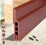 Premium Door Bottom Seal Strip Adhesive Under Door Silicone Sweep Weather Stripping Door Draft Stopper Rubber Strip Door Block for Doors and Windows