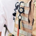 রিট্র্যাক্টেবল স্টিল ওয়্যার কীচেইন উইথ ক্যারাবিনার ক্লিপ - Image 2