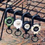 রিট্র্যাক্টেবল স্টিল ওয়্যার কীচেইন উইথ ক্যারাবিনার ক্লিপ