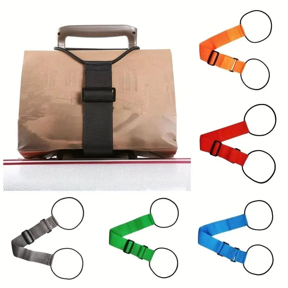 Versatile adjustable luggage elastic strap for travel suitcase safety belt