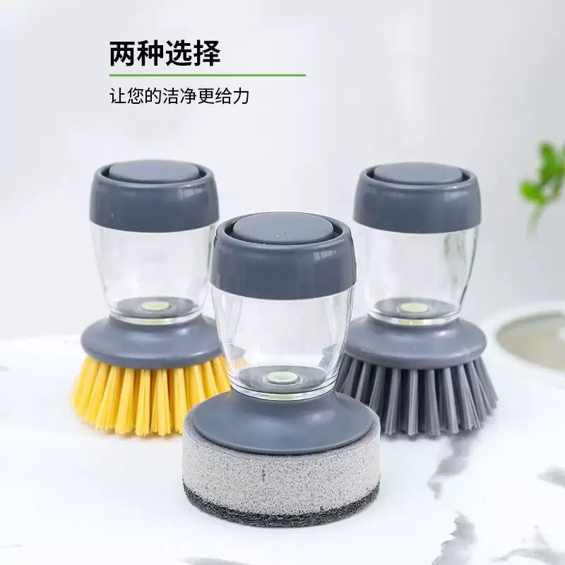 Liquid-Added Pot Cleaning Brush