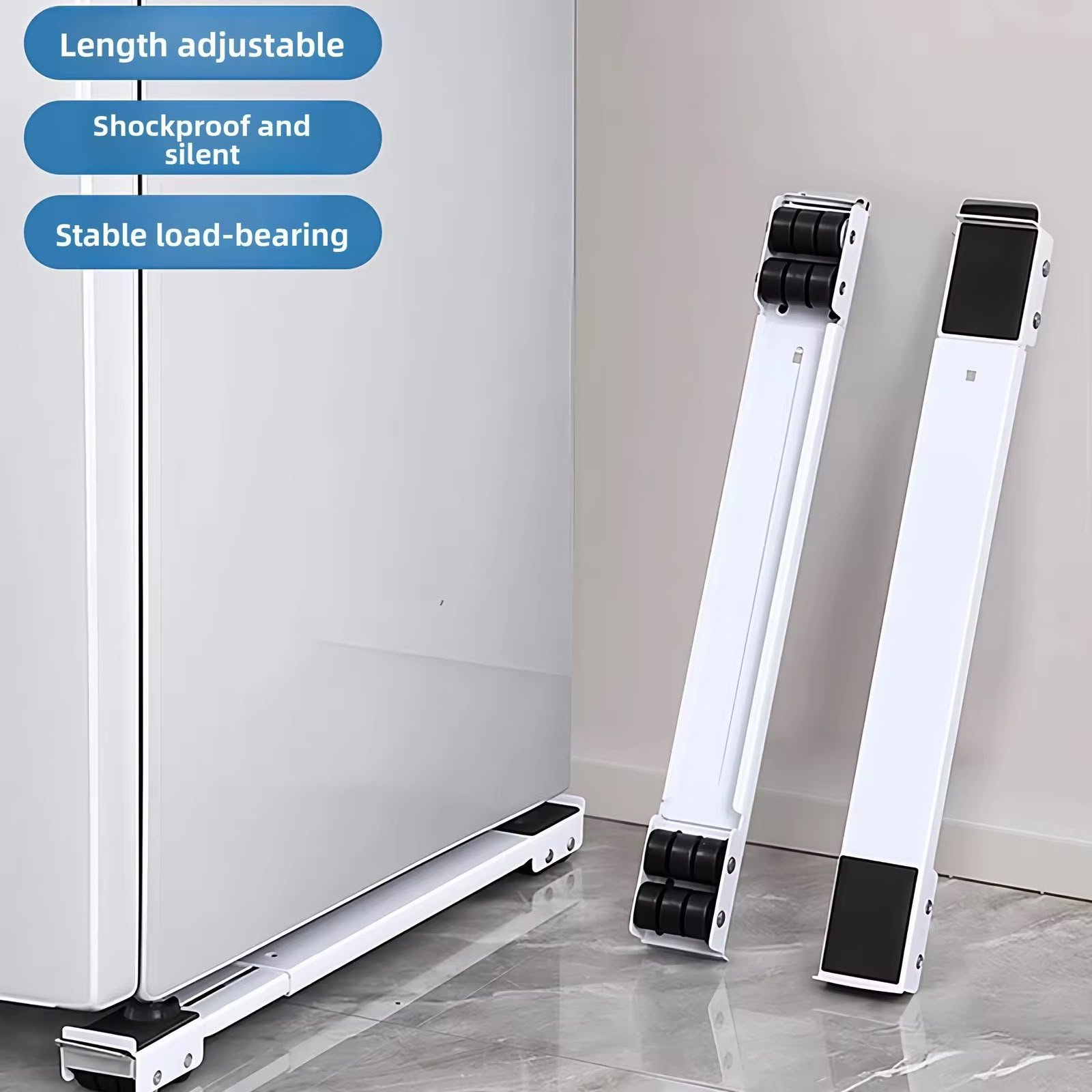 *Washing Machine or Refrigerator Stand Base with Universal Wheels